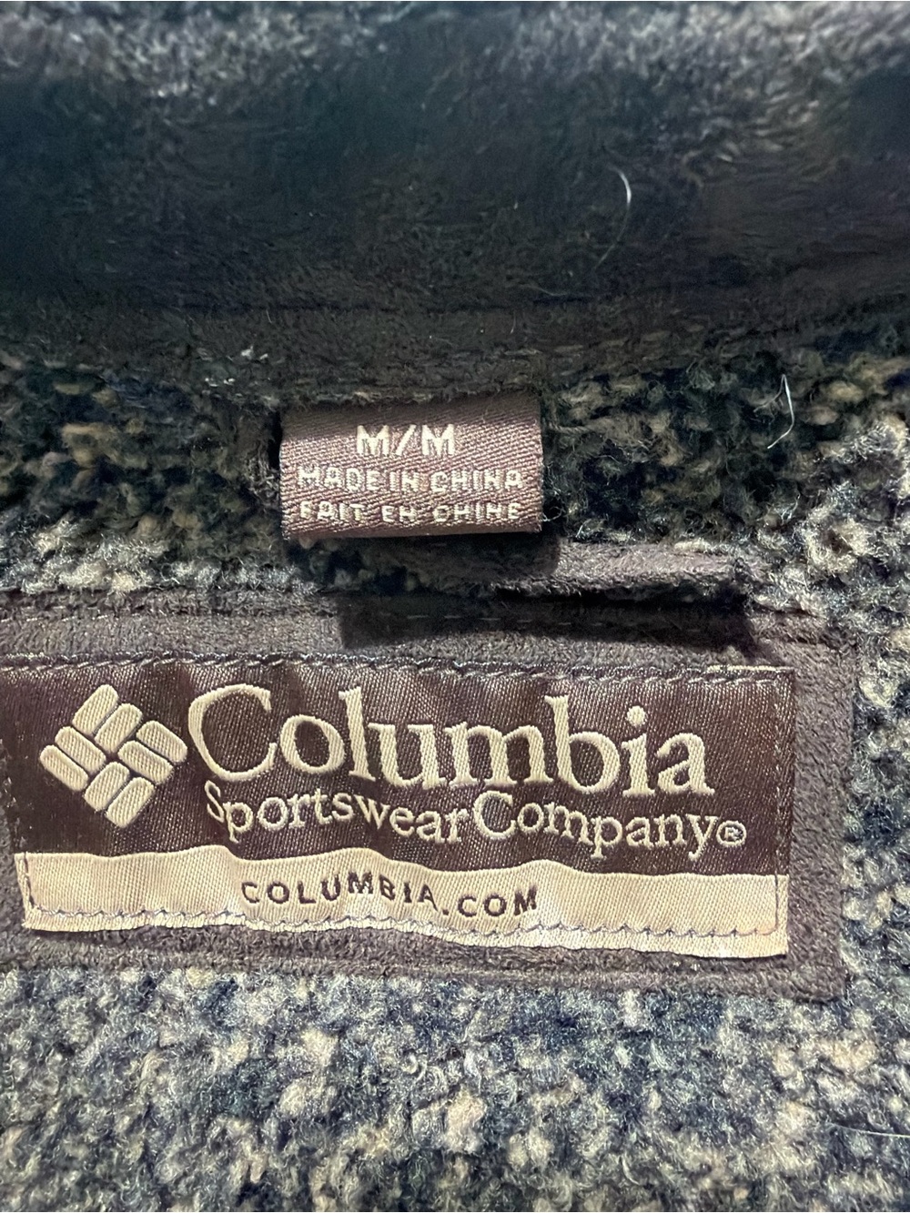 Columbia Men's Black Sherpa-Lined Zip Jacket - Picture 3 of 4